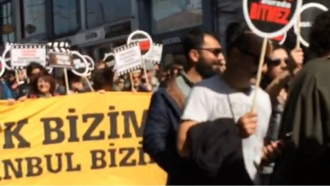 Marcia Cinema Libero contro Censura - Istanbul Foto Mariangiola Castrovilli