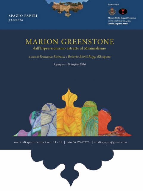 Marion Greenstone - Spazio Papiri - Roma