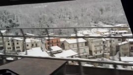 Neve A24 nei pressi de L'Aquila