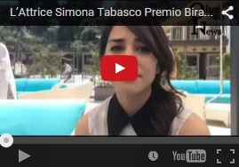 L'Attrice Simona Tabasco Premio Biraghi ai Nastri dArgento per il film "Perez"
