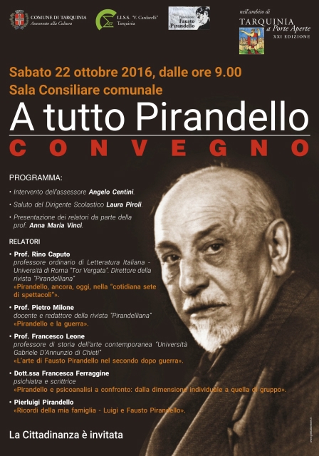 Poster Pirandello - Convegno Tarquinia