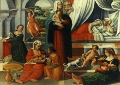 La Nascita della Vergine Monaldo Trofi XV secolo
