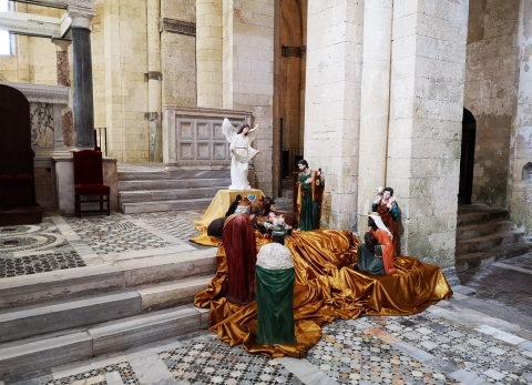 Il Presepio dellAssociazione Oltrepensiero a Santa Maria in Castello a Tarquinia