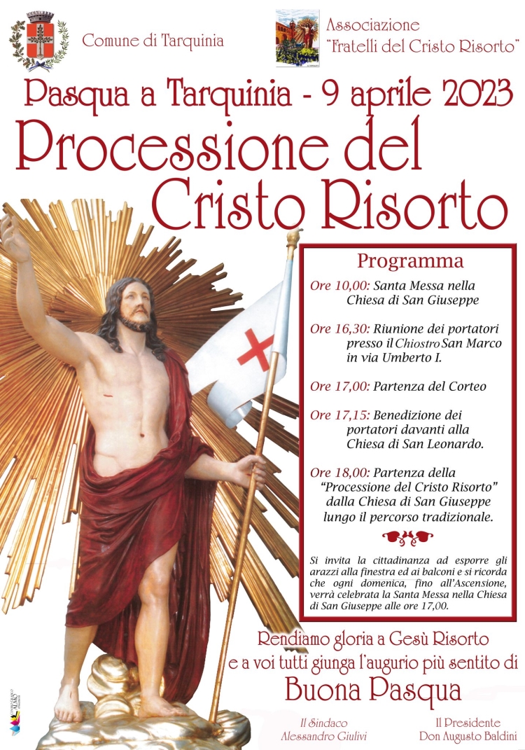 Processione del Cristo Risorto 2023 Tarquinia