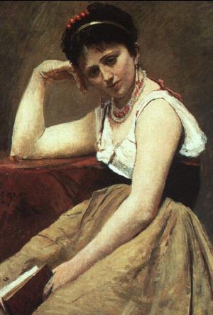 Camille Corot - Ritratto di Agostina Segatori - 1870 - Olio su tela